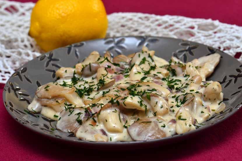 Oyster Mushroom and Dill Ragout