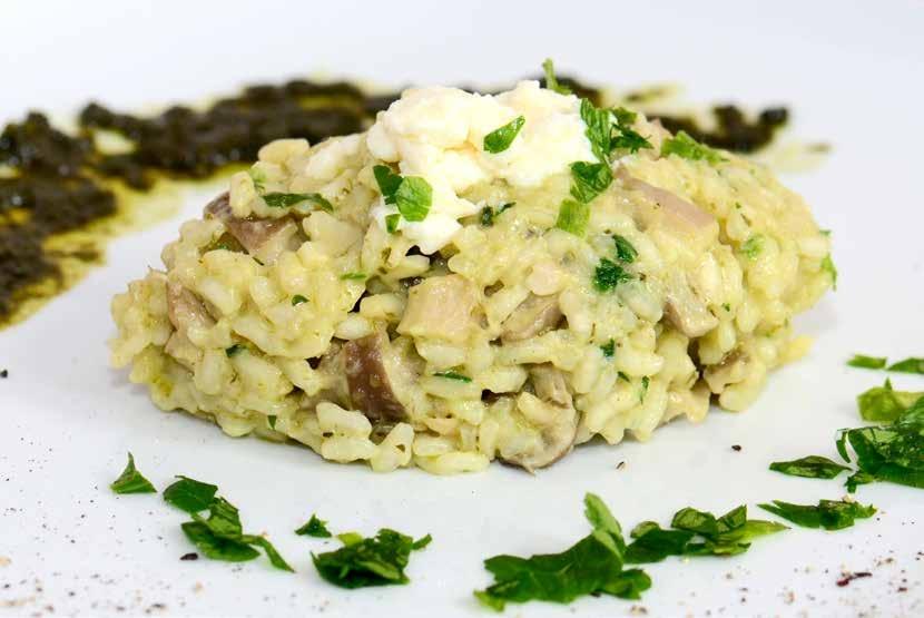 Oyster Mushroom and Wild Garlic Risotto