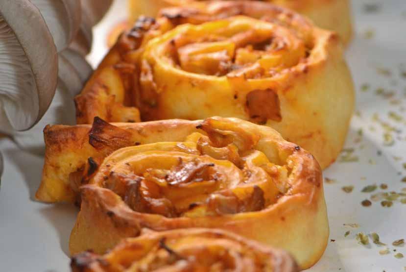 Swedish Mushroom and Feta Cheese Rolls